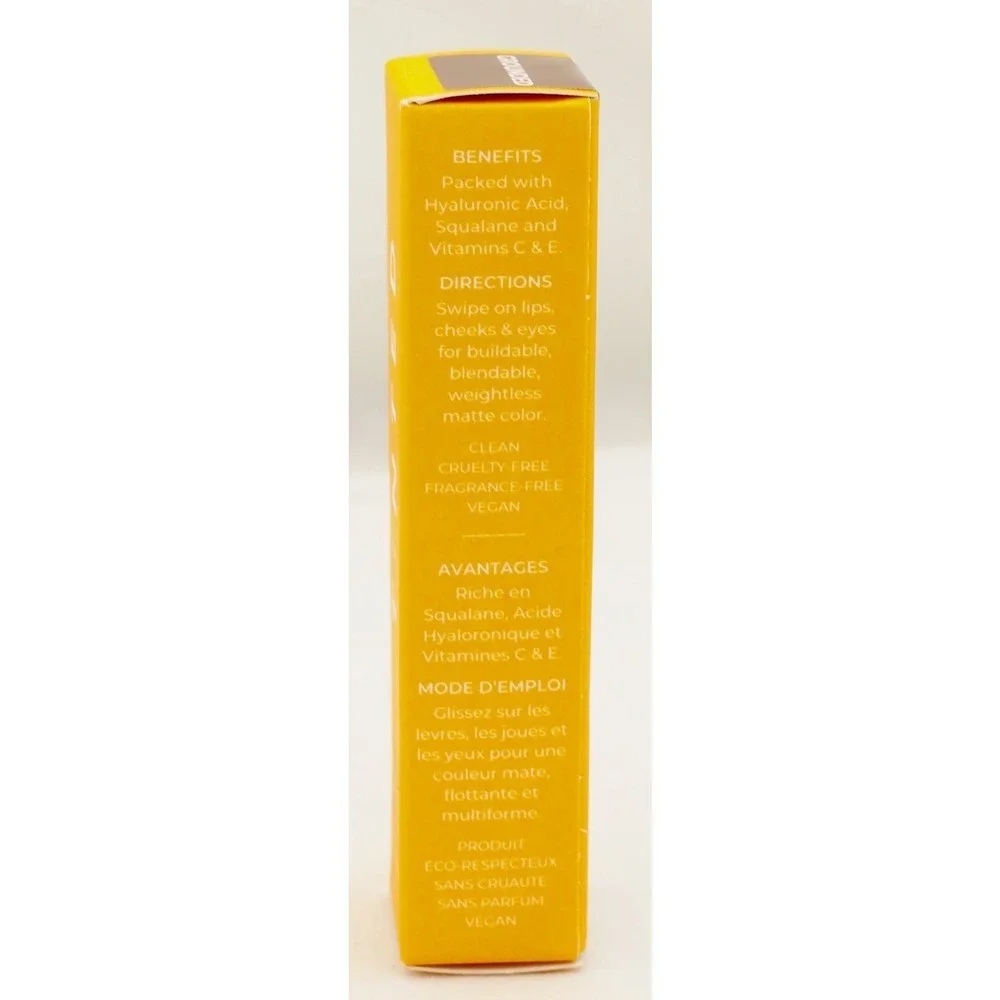 New LIVE Tinted Huestick Lip & Cheek Multistick Color Grounded 0.1 oz vegan rose